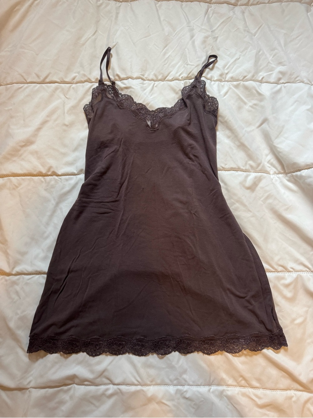La Senza Lace Trim Slip Dress/Top 🐻🤎